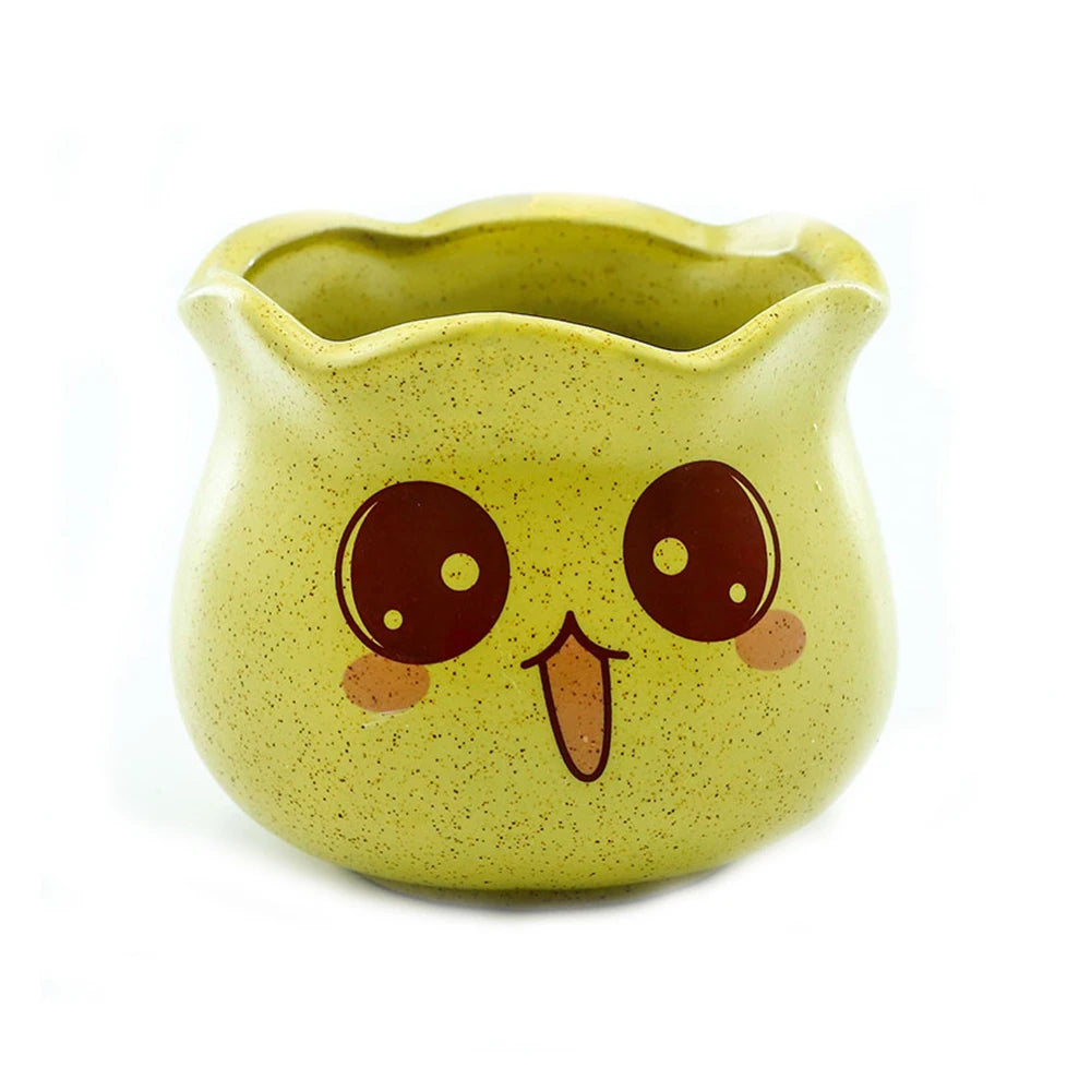 Ceramic Cute Ceramic Flower Pot Ins Succulent Flowerpot Rectangular Plant Potted Desk Decorate Ornament Gardening Decoration