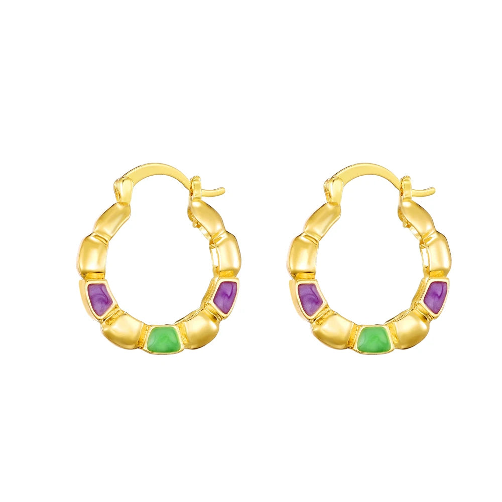 Ethlyn Vintage Style Africa Earrings for Women Gold Color Clip Earrings Girl,Ethiopian Jewelry Arab Middle East Gift E73