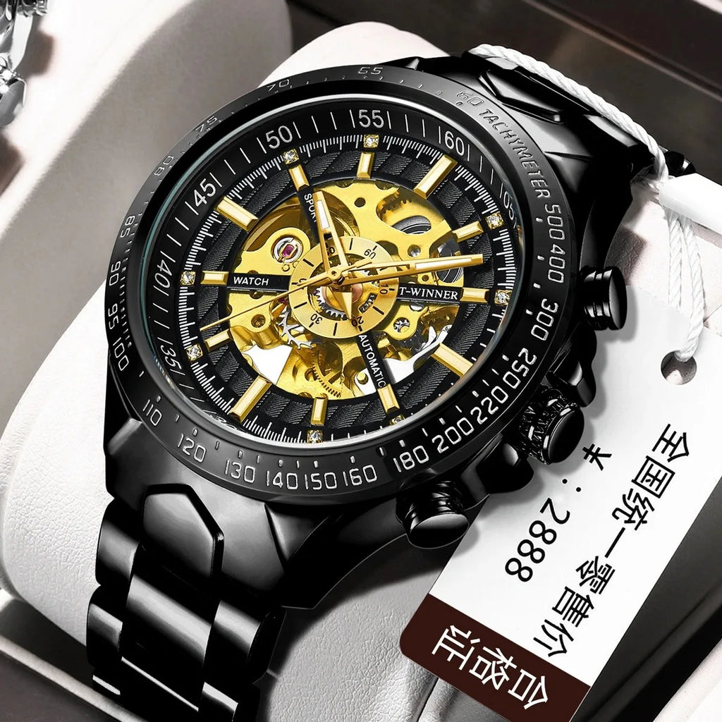 2023 T-Winner Men Luxury Wrist Watches Custom Logo Automatic Mechanical Watch for MAN