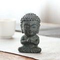 Buddha Statue Granite Sculpture Handmade Figurine Meditation Miniatures Ornament Home Decoration Crafts Creative Culture Gifts