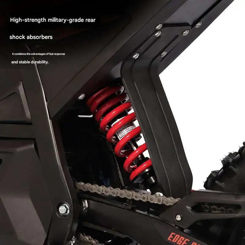 Carbon Steel Frame 3500w Motor Power Mountain Bike High Speed 14''/12'' Fat Tyre 60v E Dirt Bicycle
