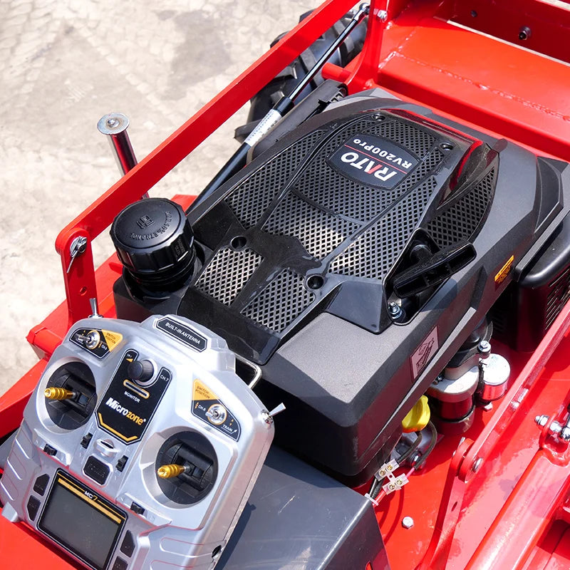 Customized remote-controlled four-wheel small robot lawn mower with a cutting width of 600mm, achieving efficient lawn care