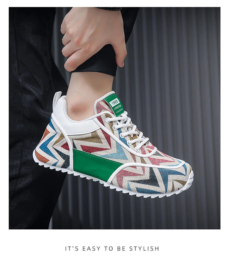 Chunky Sneaker Plus Size 45 46 47 48 Men Designer Shoes Fashion Casual Leather Mesh Breathable Increased Internal Platform Shoes