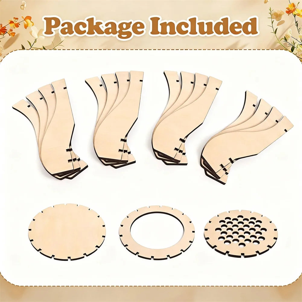 Assemble Wood Vase Craft Kit Versatile Tabletop Decor & Engaging Activity Present For Craft Lovers