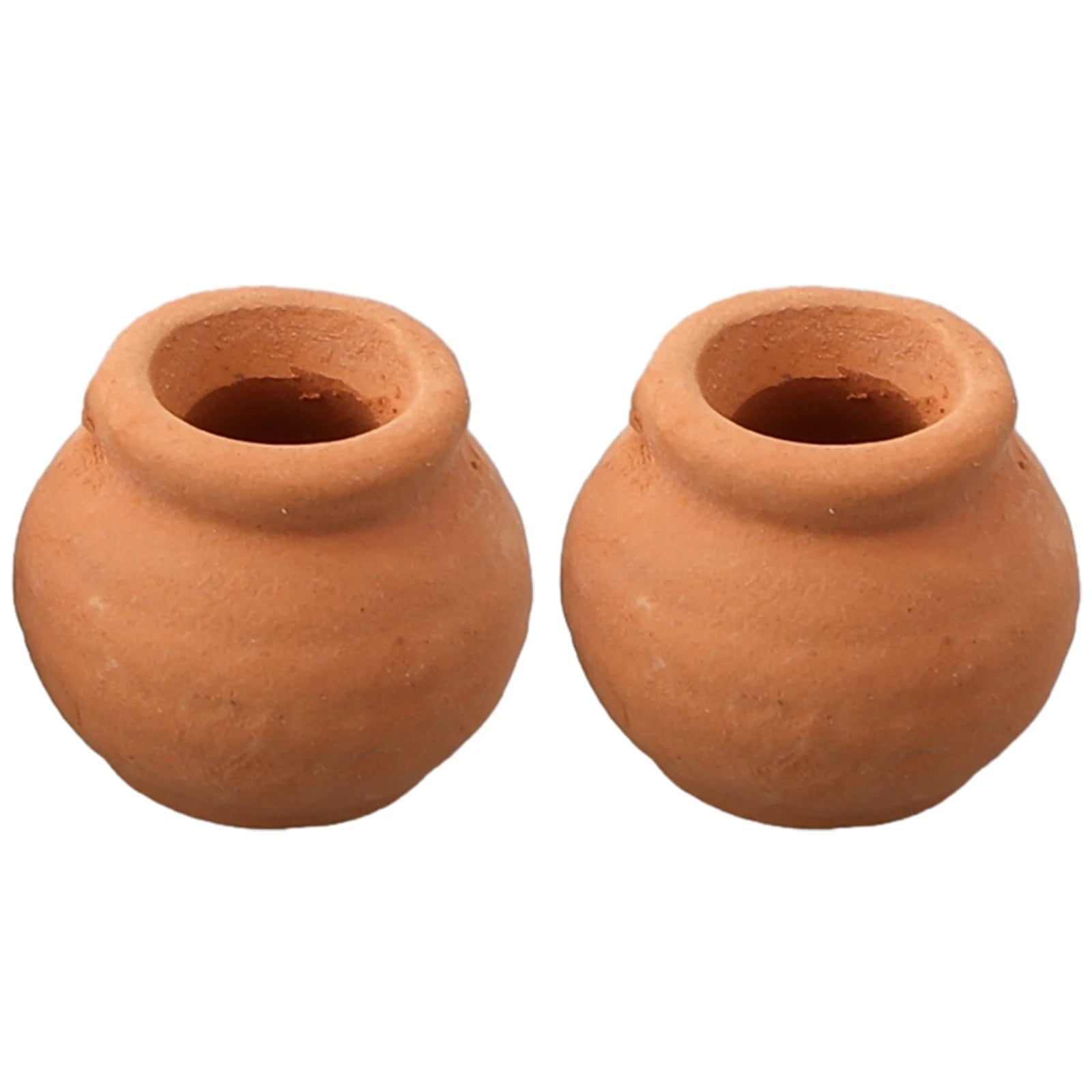 2PCS Mini Flower Pots Ceramic Clay Succulent Plants Pot For Plant Wedding Decoration Craft Handicrafts Garden Orchards Home