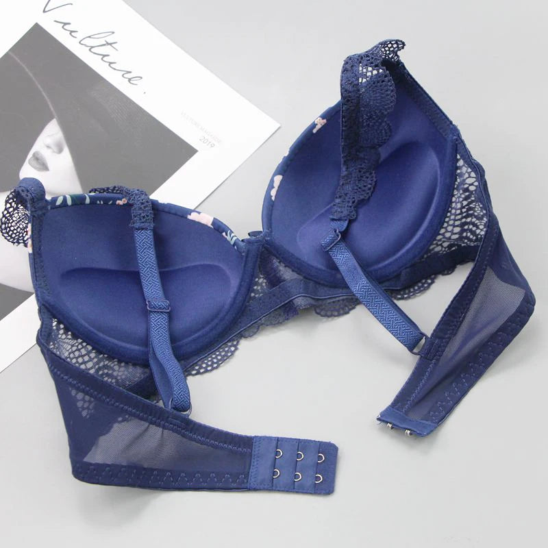 2025 New Sexy Bras Set For Big Boops Low Waist Panties Underwear Bralette Brassiere Cotton Plus Size Female Lingerie
