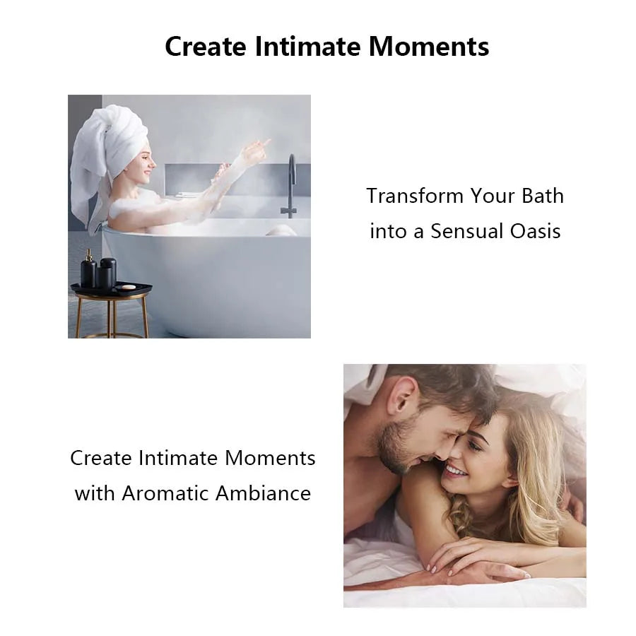 1pc Amber Vanilla massage essential oil candle, coconut wax, heating, body open back SPA romantic holder home decor valentines