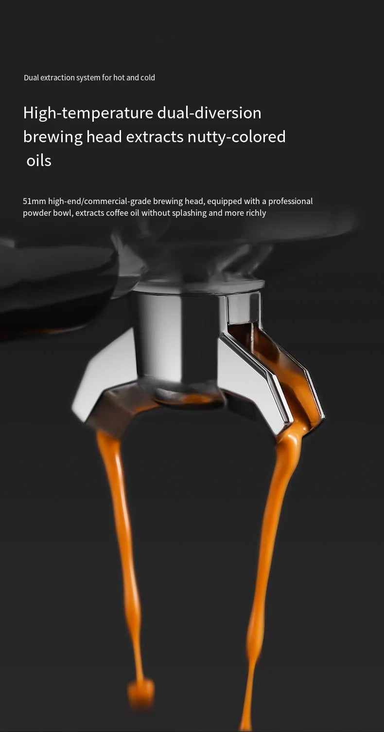 Coffee Machine Household Small Fully Automatic Hot And Cold Dual Extraction Grinding Integrated Italian Espresso Machine