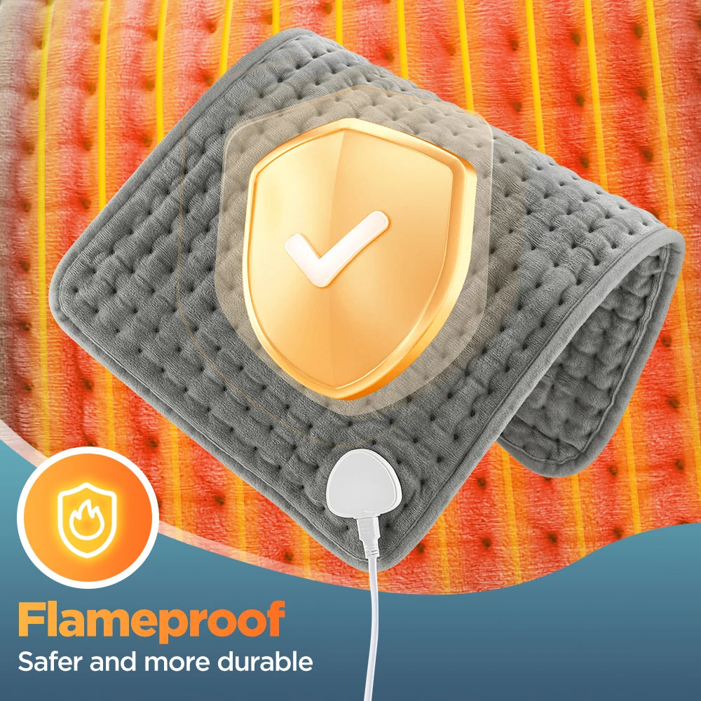 Electric Heating Pad for Back and Leg 9 Heat Levels Temperature Control Hot Compress Fast Heating Mat Pet Warming Mat Home Use