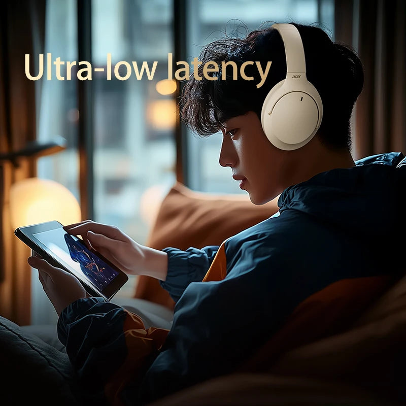 Acer OHR305 ANC Wireless Headphones Head Tracking 3D Spatial Audio -42dB ANC Bluetooth 5.4 HIFI Headset ENC HD Mic Low-Latency