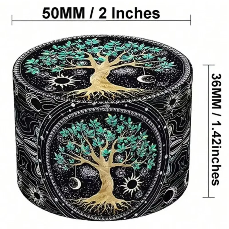 2inch Boho Tree Herb Grinder 4-Layers Metal Pepper Mortar Spice Mill Tobacco Grass Raw Grinder Smoking Accessories Kitchen Tool