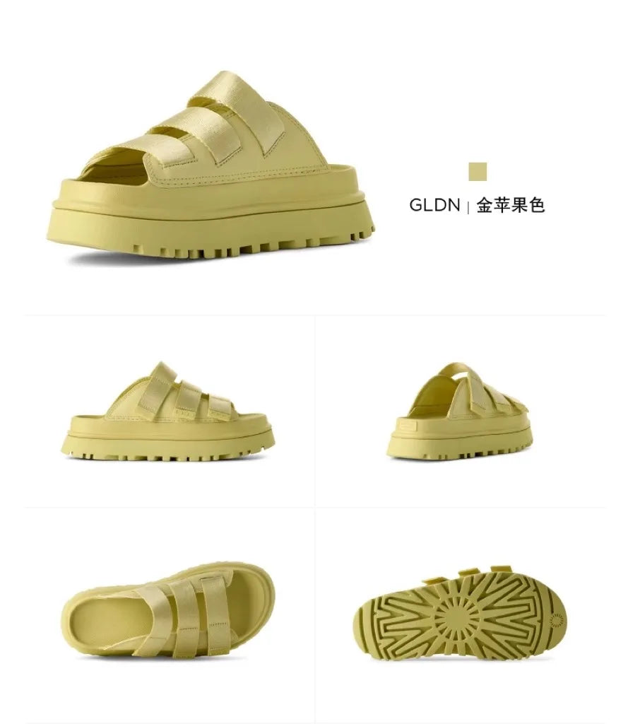 2025 Summer Women's Platform Sandals – Fashionable Slip-On Thick Sole Slide Shoes for Beach, Casual, and Outdoor Wear