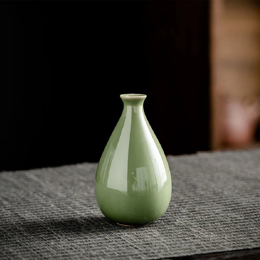 Ceramic Vase Flower  Decorative Vase Retro Style for Flowers Grass Indoor Living Room Dining Table Office Home Decor