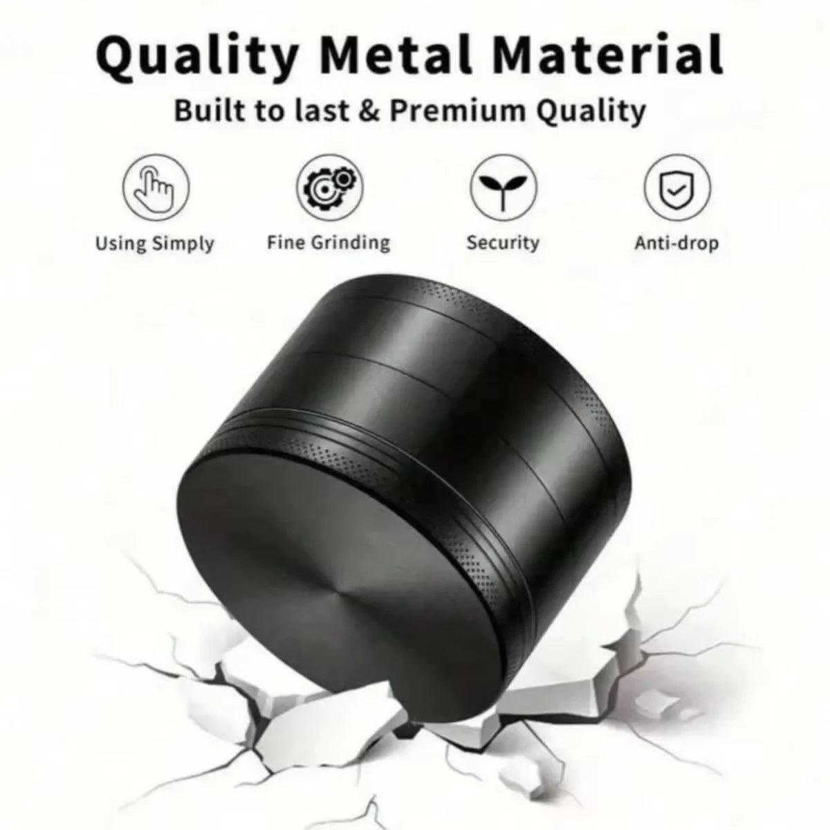 2inch Boho Tree Herb Grinder 4-Layers Metal Pepper Mortar Spice Mill Tobacco Grass Raw Grinder Smoking Accessories Kitchen Tool