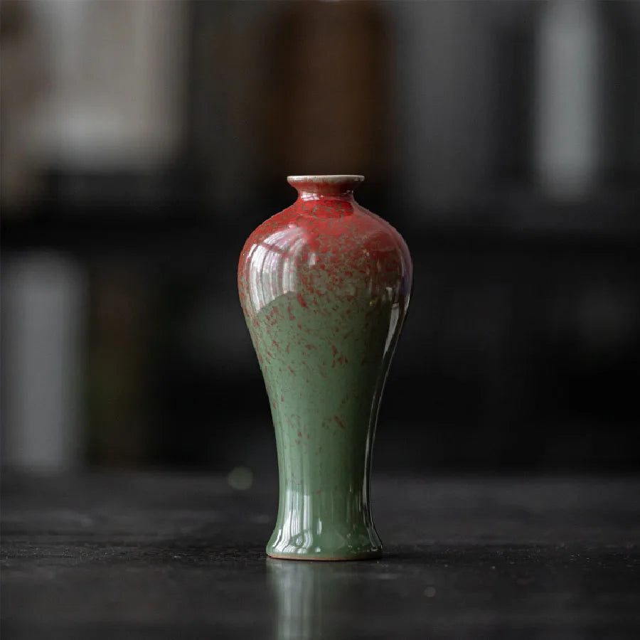 Ceramic Vase Flower  Decorative Vase Retro Style for Flowers Grass Indoor Living Room Dining Table Office Home Decor