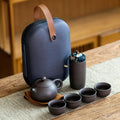 1SET Elegant & Portable Zisha Tea Set - The Perfect Holiday Gift for Tea Lovers
