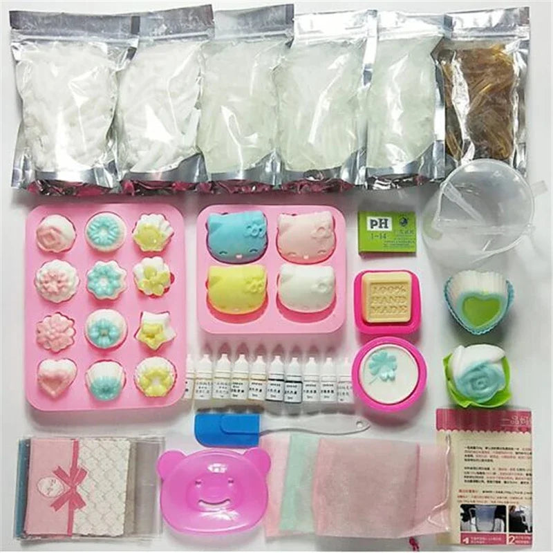 DIY Fashion Bag Clear or White Glycerin Soap Base - Organic Vegan Melt Pour Soap for Handmade Bath Foaming Butter