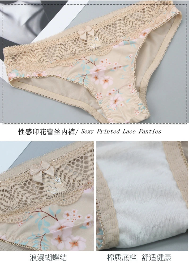 2025 New Sexy Bras Set For Big Boops Low Waist Panties Underwear Bralette Brassiere Cotton Plus Size Female Lingerie