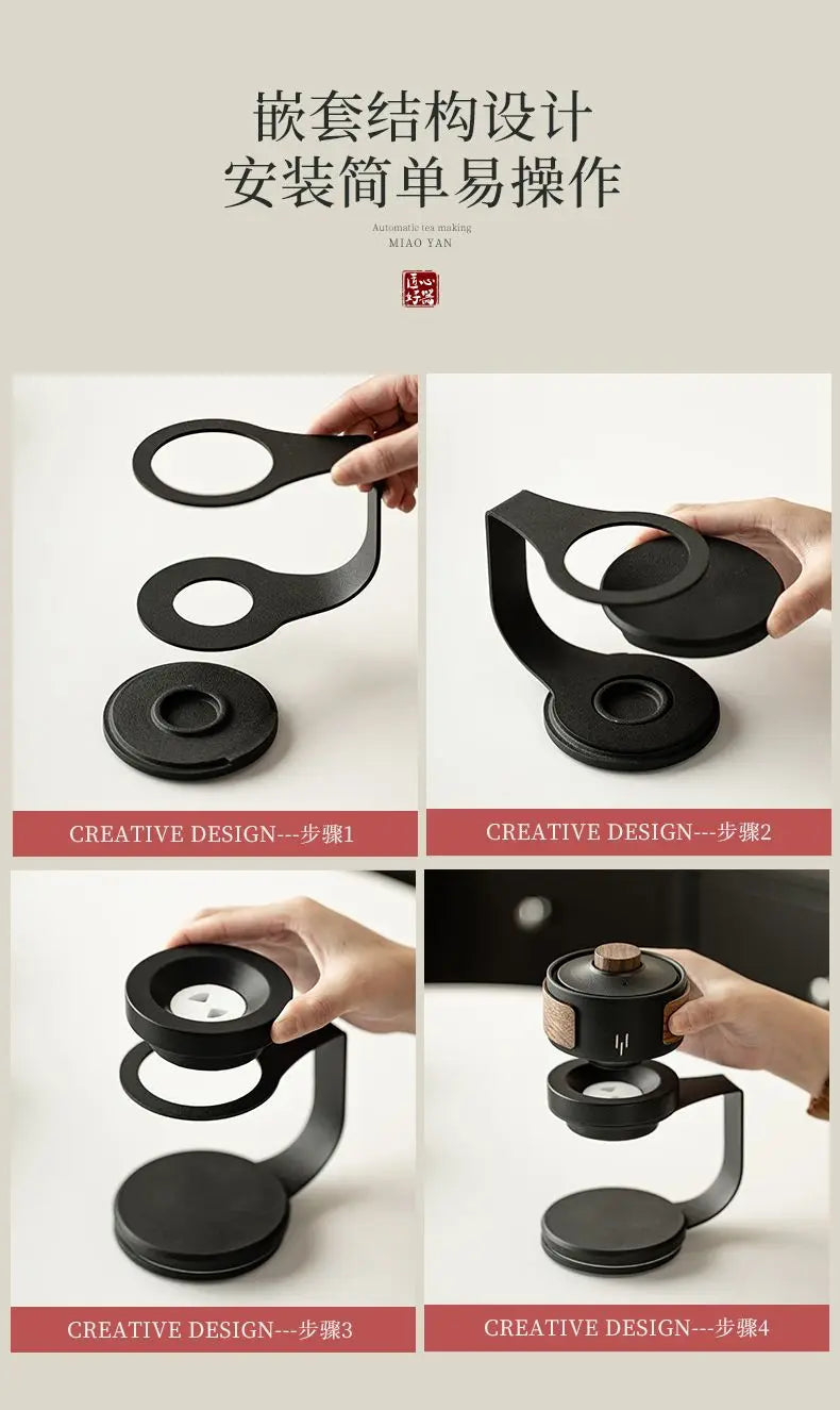 Ceramic automatic tea set, home tea making, office high-end and atmospheric complete set of tea set