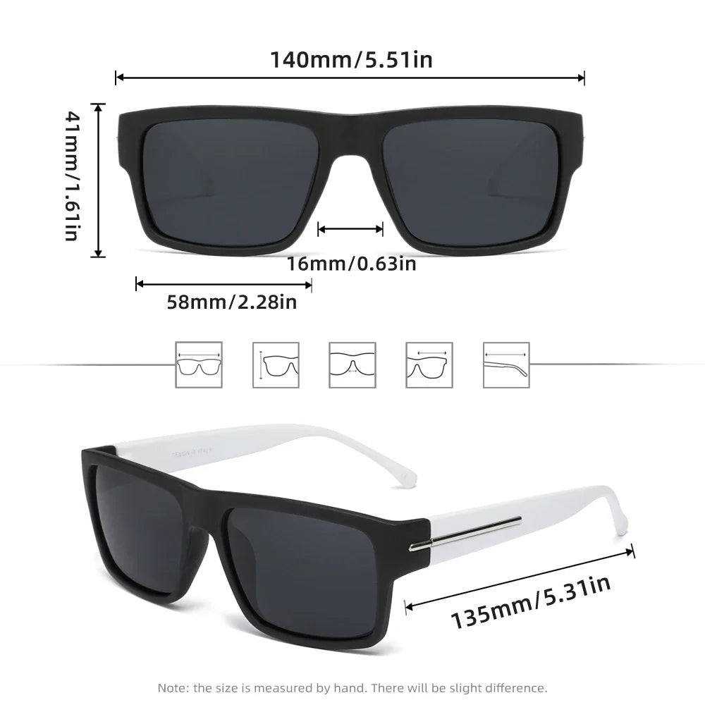 Classic Sunglasses For Men UV400 Protection Polarized Trendy Outdoor Sports Eyewear Driving Glasses