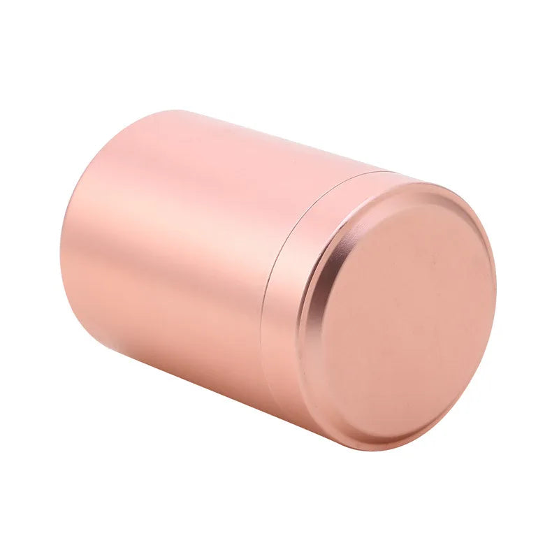 60ML Solid Color Airtight Smell Proof Container Aluminum Alloy Herb Stash Metal Sealed Can Tea Jar Storage Boxes