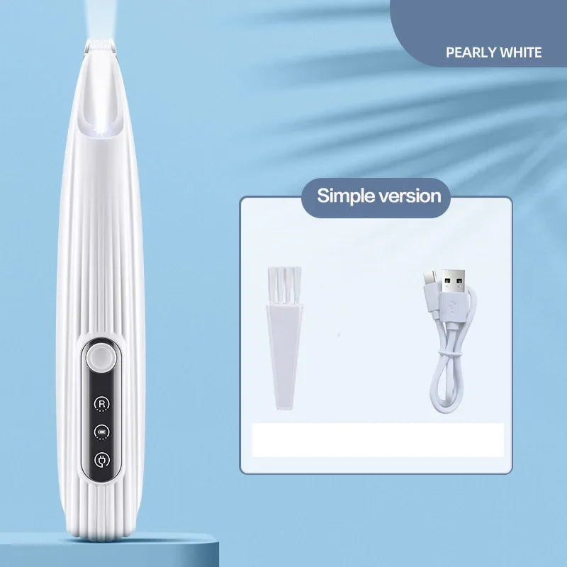 Dog Paw Trimmer with LED Light Fully Waterproof Pet Hair Trimmer with LED Display Dog Clippers for Grooming 18mm Widen Blade