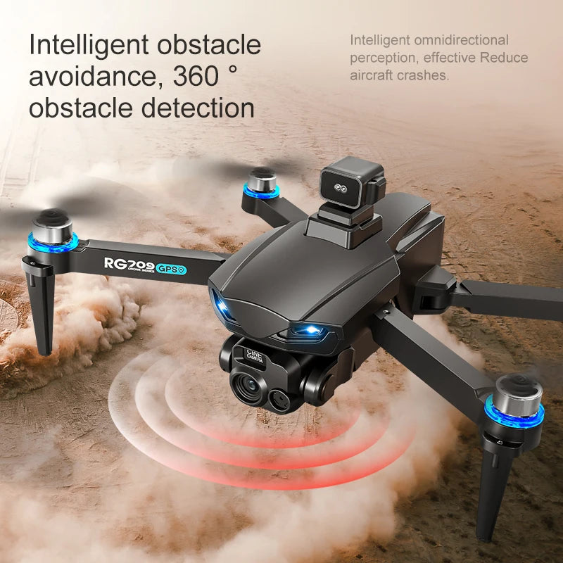 Drone Professional GPS 8K HD Dual Camera RC Drones with Screen 5G WIFI Image Transmission FPV Aerial UAV Obstacle Avoidance Dron