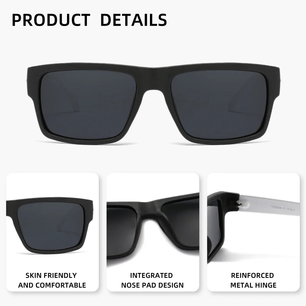 Classic Sunglasses For Men UV400 Protection Polarized Trendy Outdoor Sports Eyewear Driving Glasses