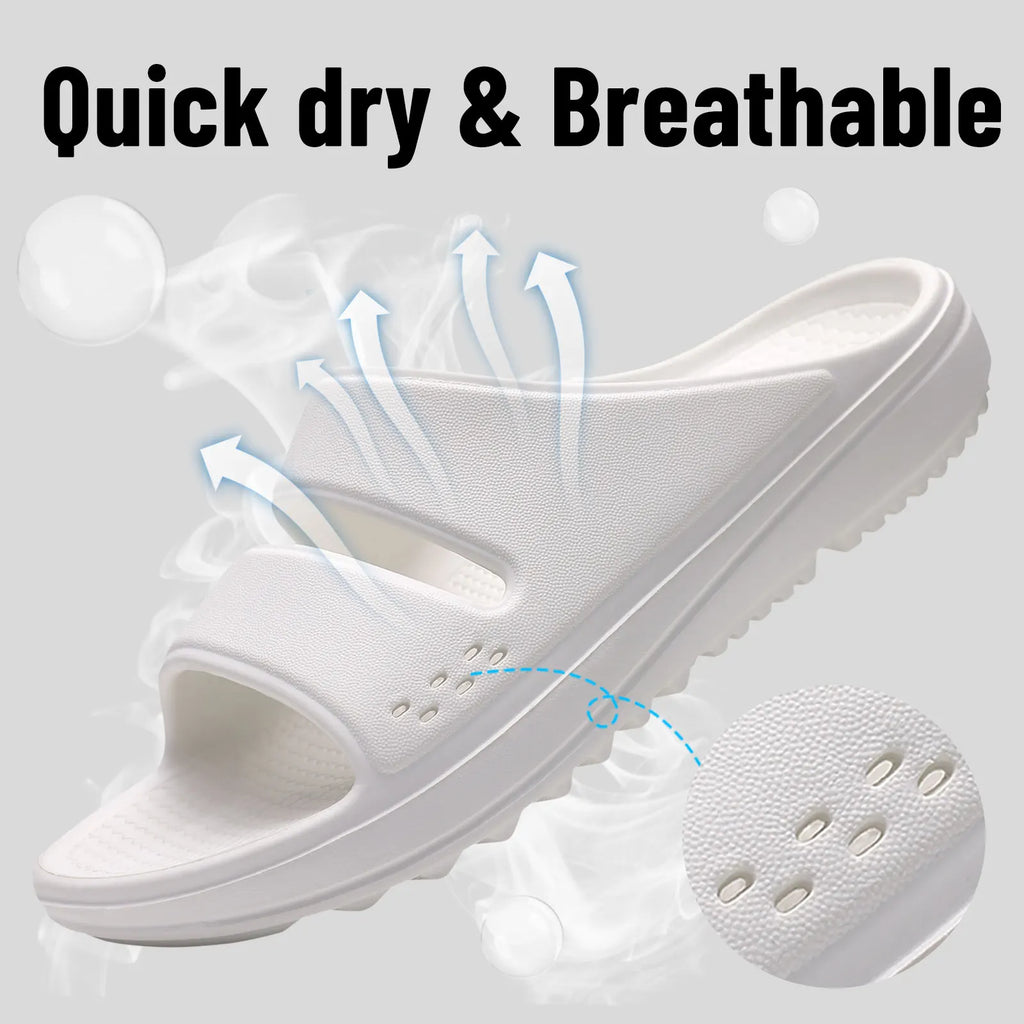 Bebealy Women Orthopedic Slippers With Arch Support Outdoor Men Slippers Soft Antiskid Home Slippers Indoor EVA Cloud Slippers