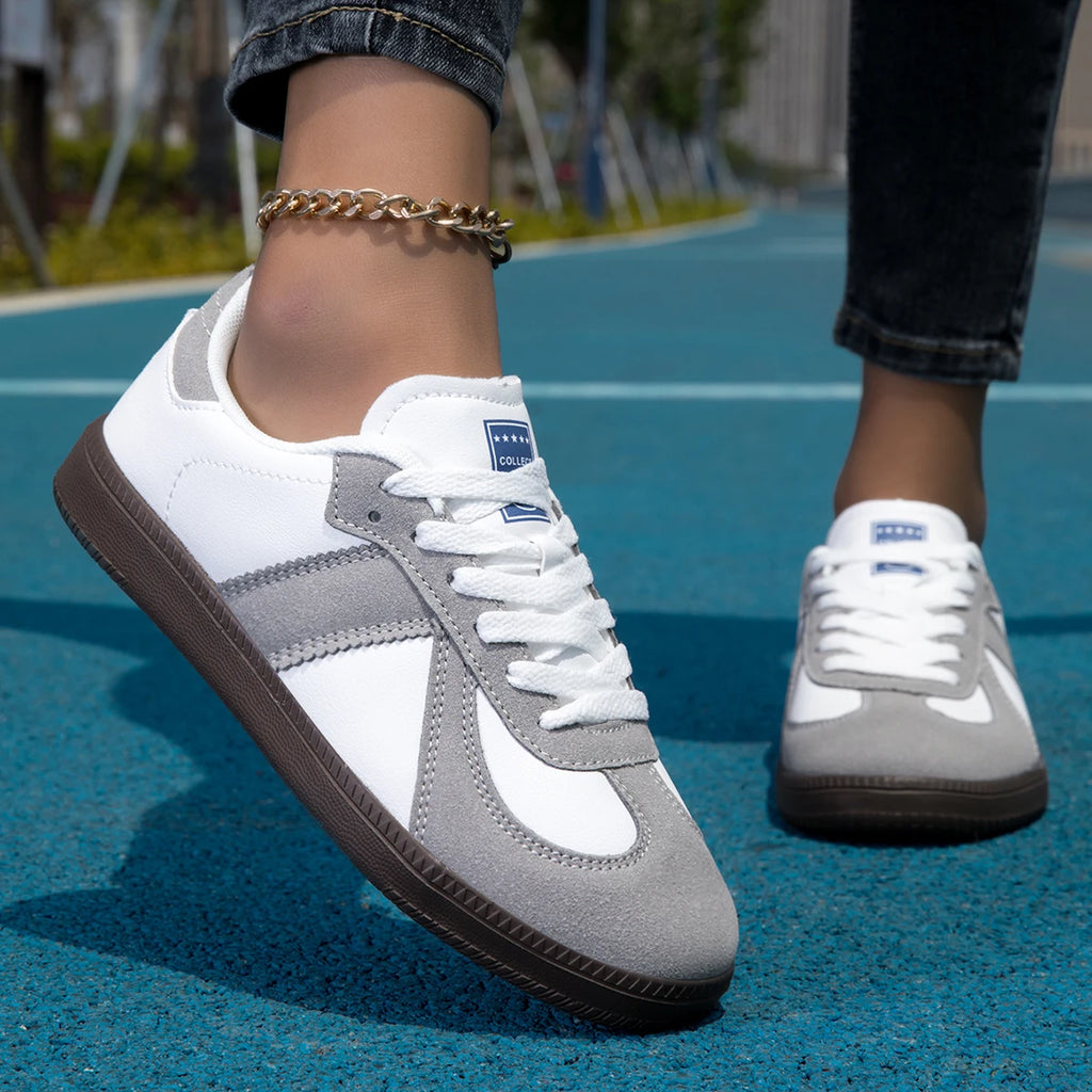 ELUVA Womans Comfortable Sneakers for Men Women White Lightweight Shoes Non Slip Walking Shoes Casual Couple Sneakers Sport