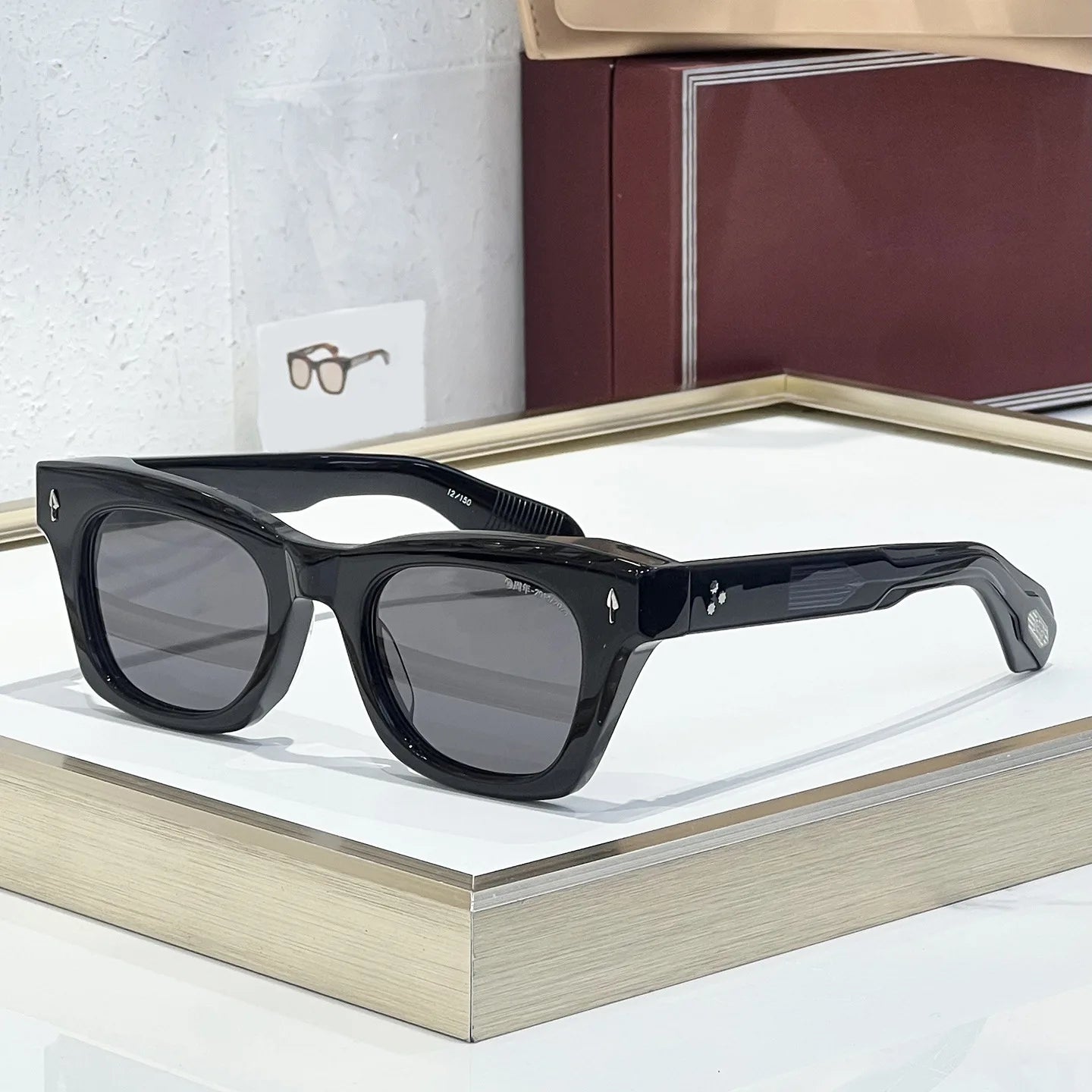 Dearan 10th Anniversary Luxury Retro Sunglasses Exquisite Cat Eye Thick Acetate Handmade UV400 Neutral Glasses