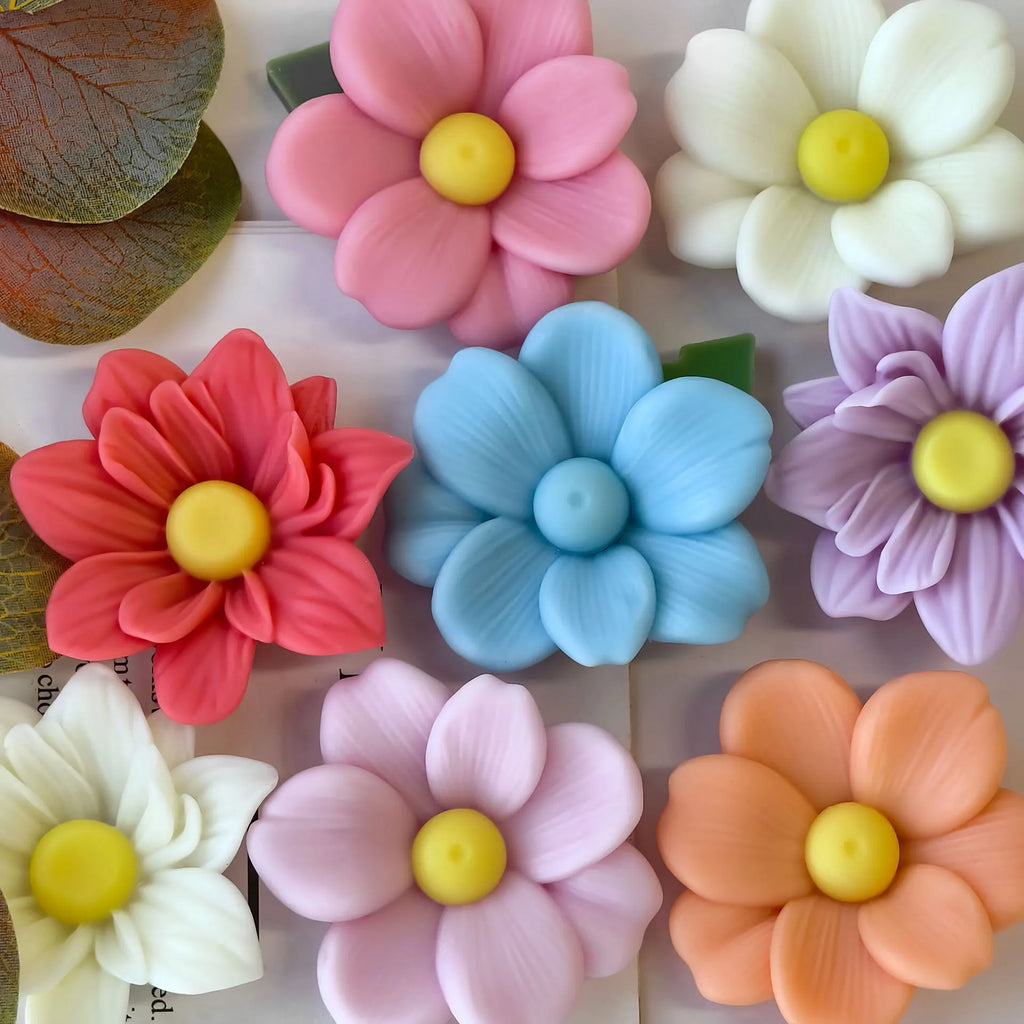 DIY Flowers Aroma Candle Silicone Mold Handmade Candy Chocolate Baking Mould Soap Candle Making Supplies