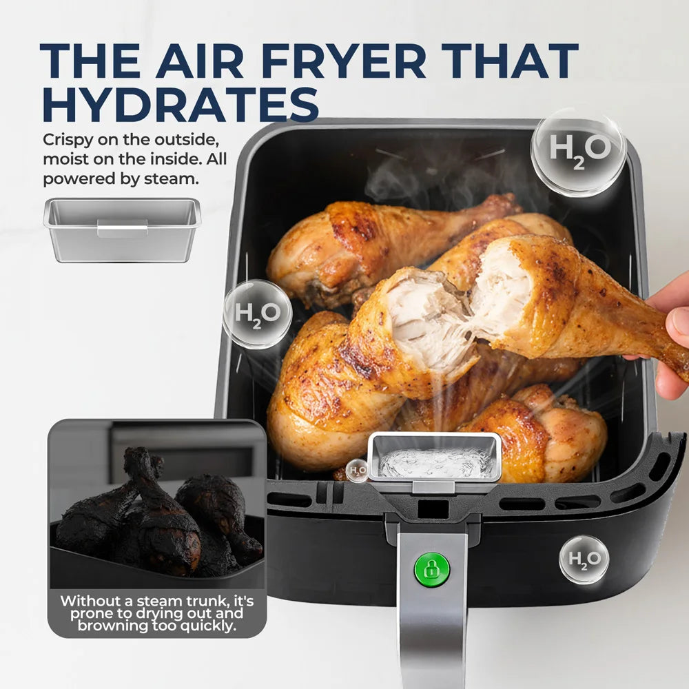 5L Air Fryer, Electric Hot fryer Oven Oilless Cooker with Touch Control & Nonstick Basket & Visible Window, Miui-Cyclone Tech