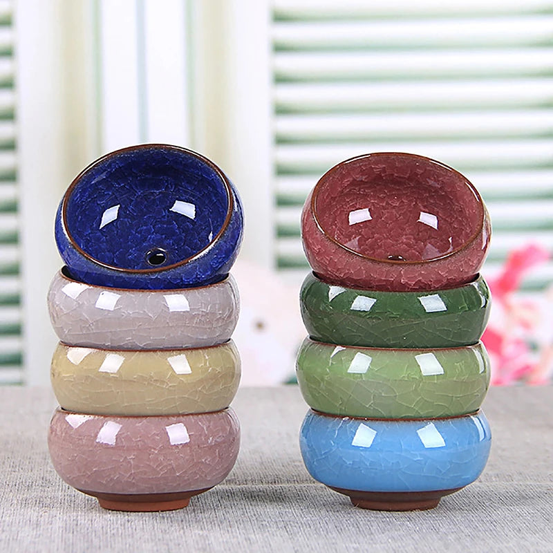 Cute Ice-Crack Glaze Flower Ceramics Succulent Planter Mini Plant Pot Garden Flowerpot For Home Office Decor Plant Pot
