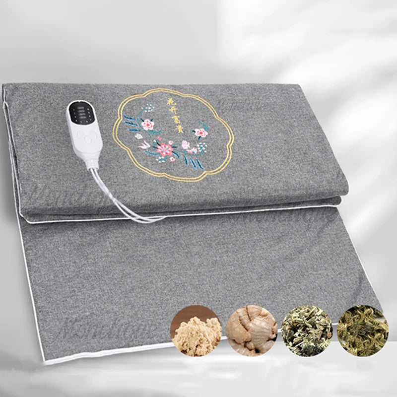 Electric Heating Pad Winter Warm For Bed Blankets Intelligent Timing Heated Pad Wormwood Hot Compress Massage Hand Leg Abdomen