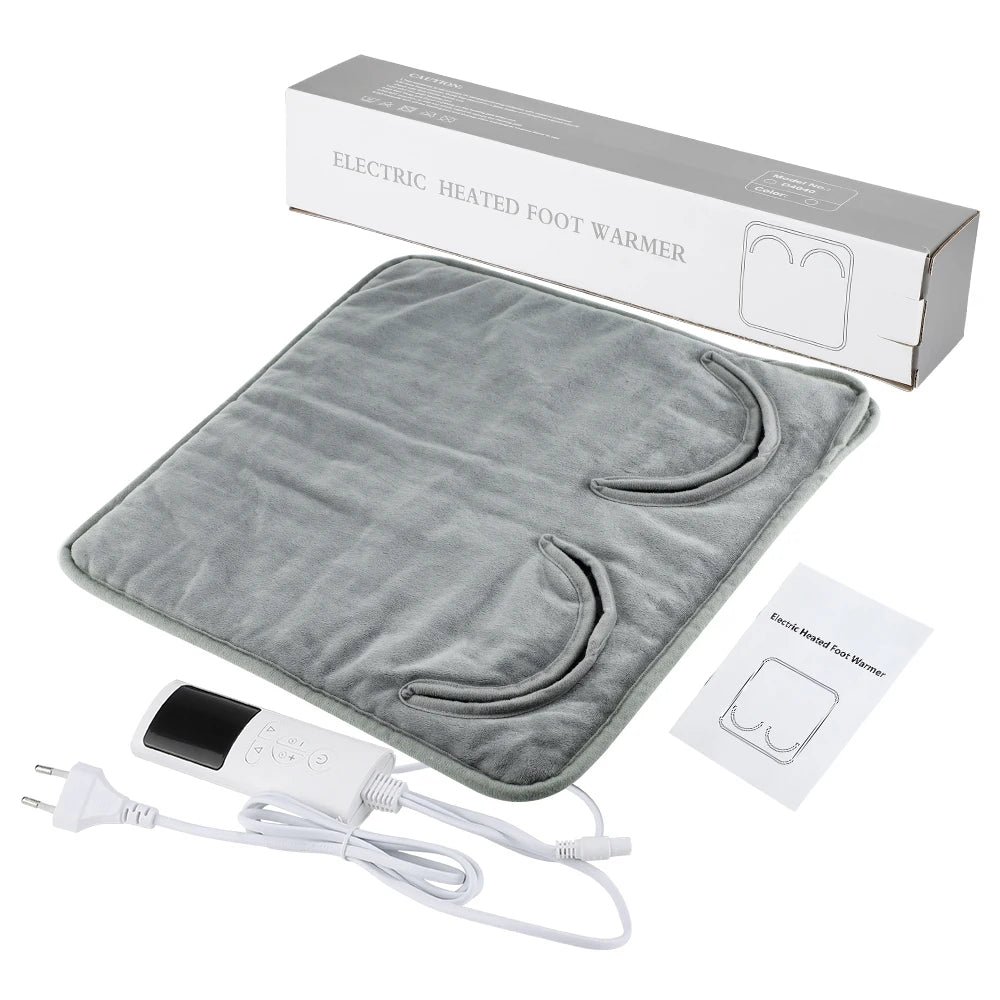 Electric Foot Heating Pad 9-Gear Heating Temperature USB Charging Feet Heater Warmer Pad Winter Warming Mat Improve Sleeping