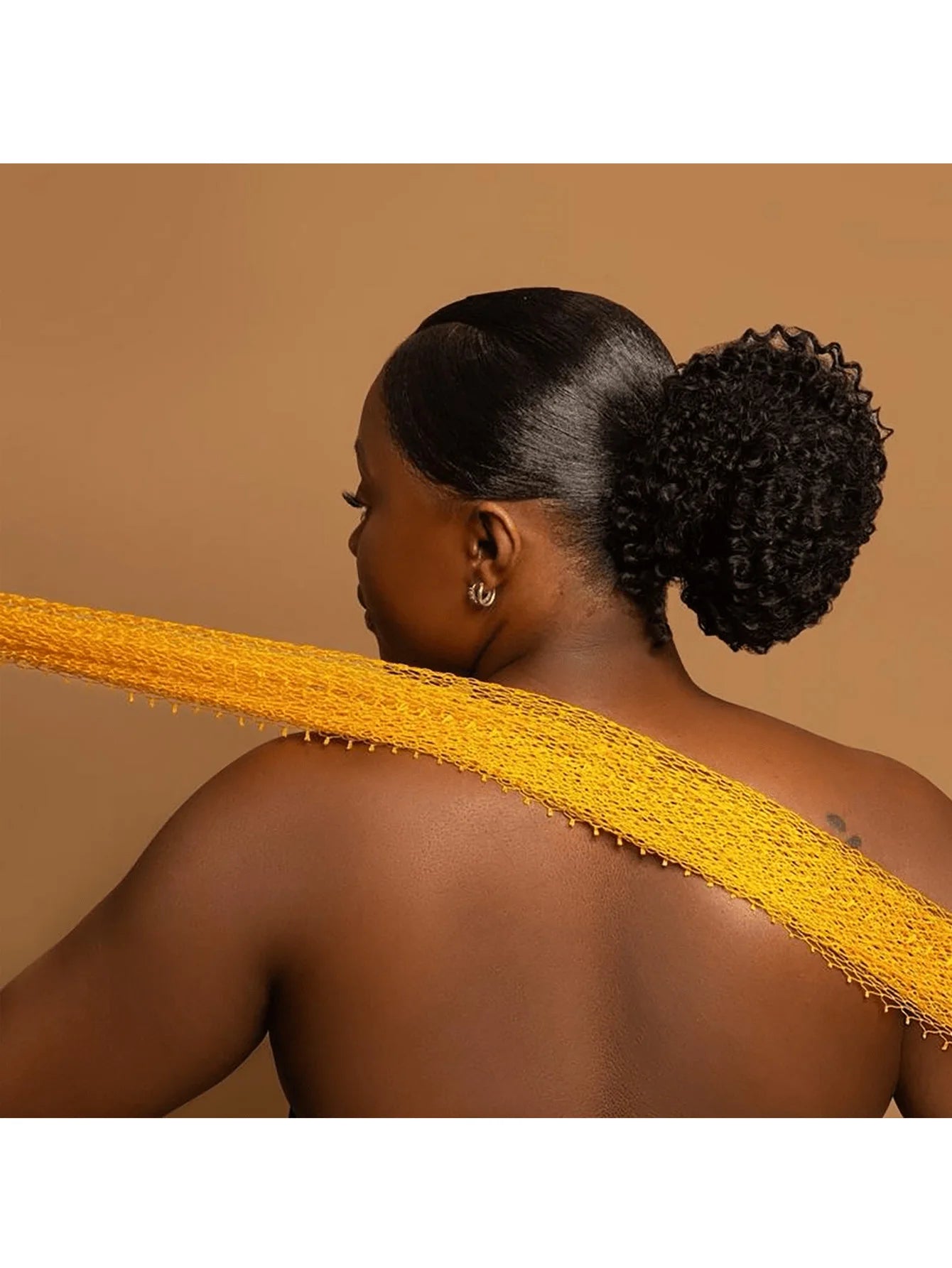 1 Piece of African Exfoliating Mesh Sponge, Deep Cleansing and Skin Smoothing, Perfect for Daily Use ﻿
