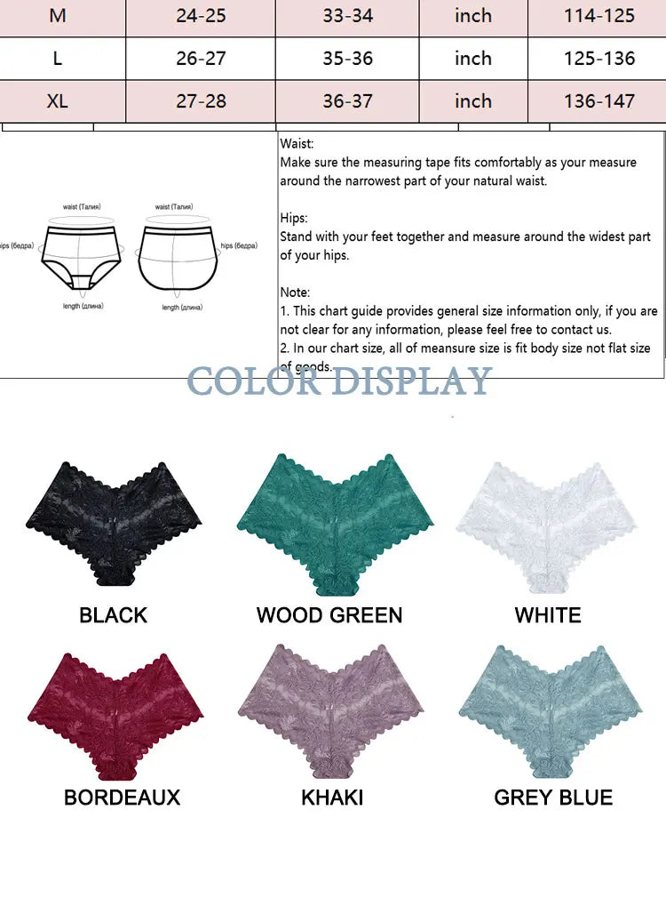3pcs Women's Sexy Lace Bras for Women With Floral Edges seduction seamless briefs Exquisite Underwear  Comfort Underpants