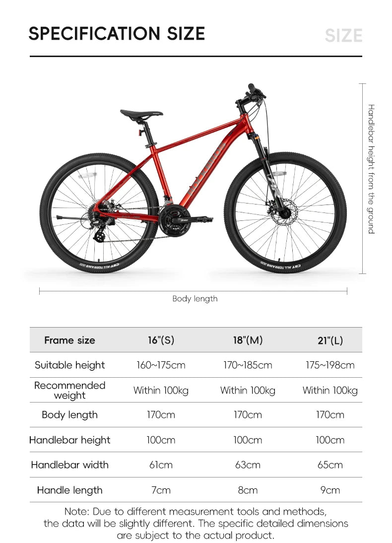 Adults Students Mountain Road Bike Aluminum Alloy 27.5-inch Internal Disc Brake 24-speed Bicycle For Men Women Bike