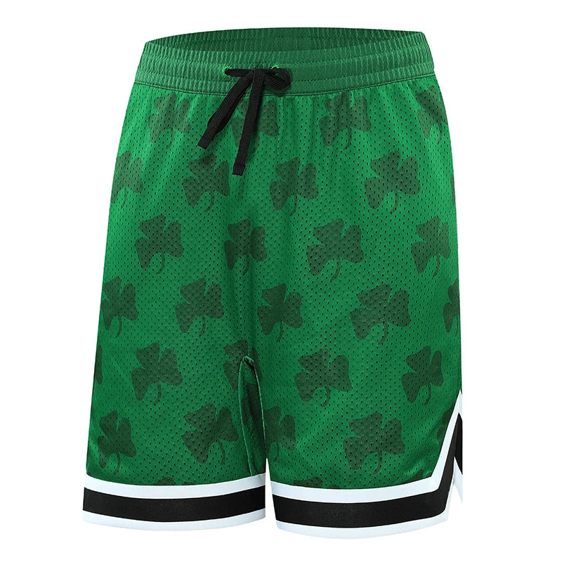 Boys Basketball Running Sports Loose Plus Size Shorts Tie With American Street Print Five Points Big Pants Gym Training