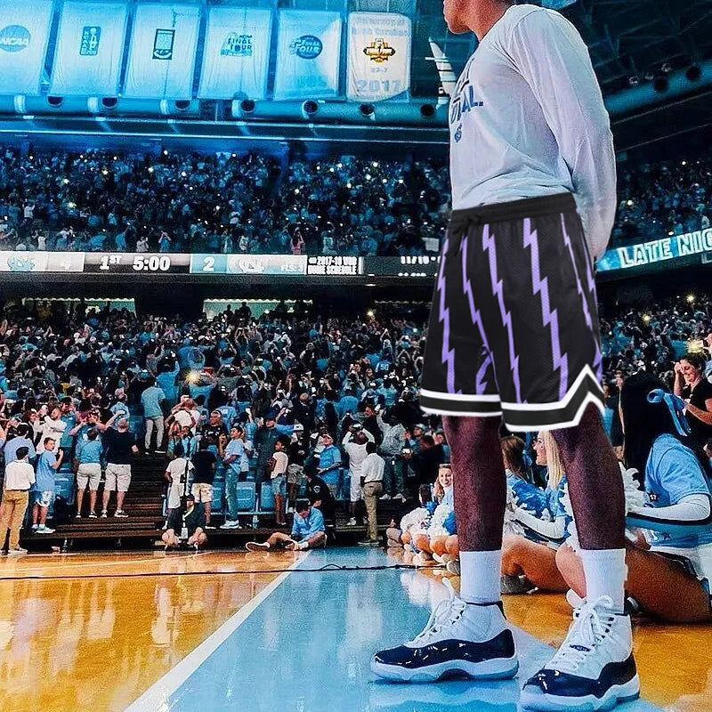 Boys Basketball Running Sports Loose Plus Size Shorts Tie With American Street Print Five Points Big Pants Gym Training