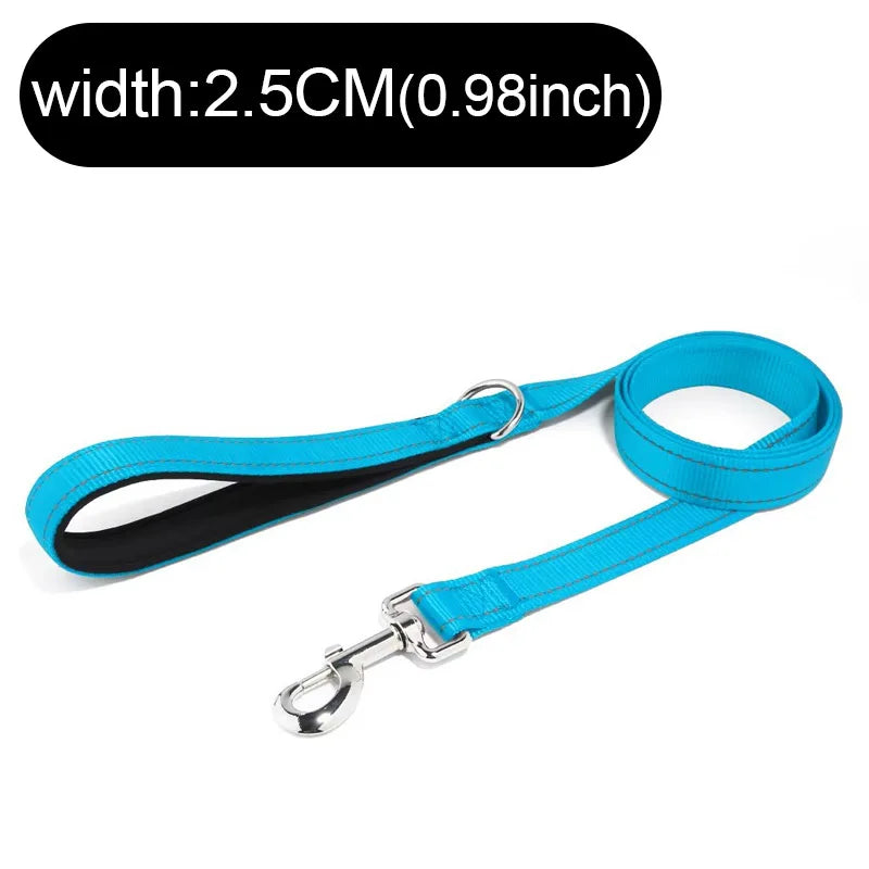 Dogs Leads Leashes Reflective Drawstring Pet Leash Explosion-proof Dog with D-ring & Metal Fastener for Dog Walking and Training