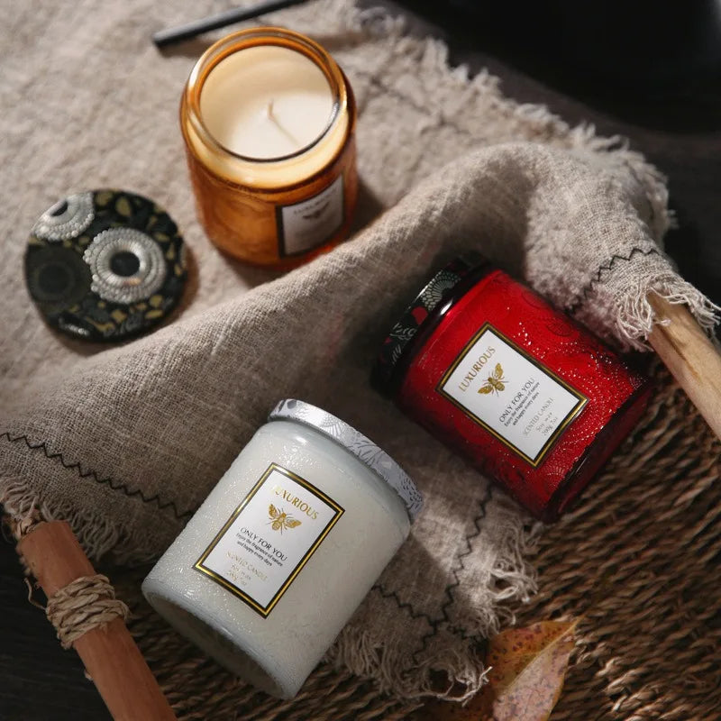 7 OZ Jar Scented Candle, Natural Soy Candle, Serenity Aromatic Candles, Home Decorative Scented Candles Gift for Friends