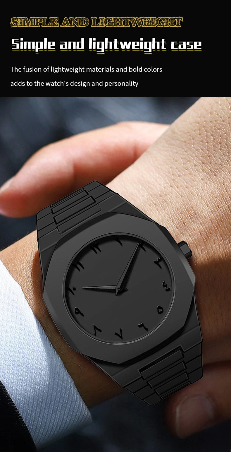 2025 New Modern Simple Creative Sports and Leisure Watch Creative Design Waterproof Quartz Movement Energy Watches Gift for Men