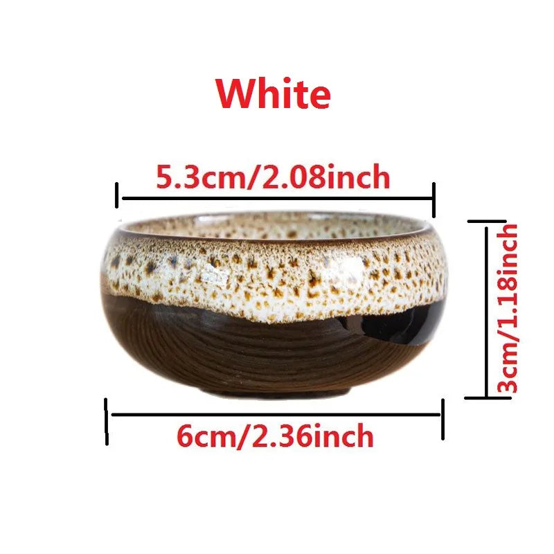 6pc Kiln-changed Flower Pot Bonsai Ceramic Pots For Plants Mini Succulent Plant Small Cactus Outdoor Container Modern Decorative