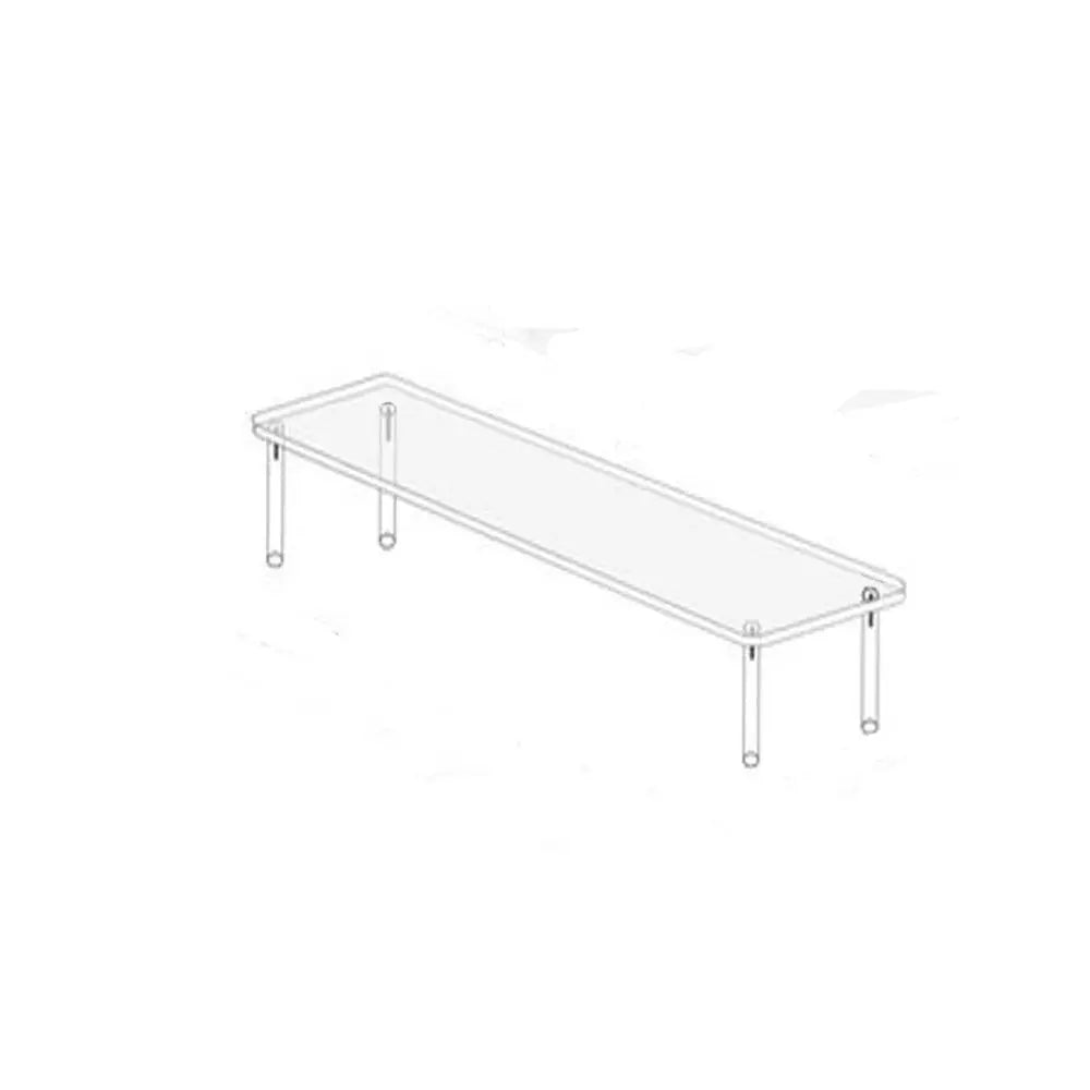 1-5 Tier Acrylic Display Stand Durable Display Rack For Cupcake Perfume Doll Transparent Trapezoidal Blind Box Storage Shelf
