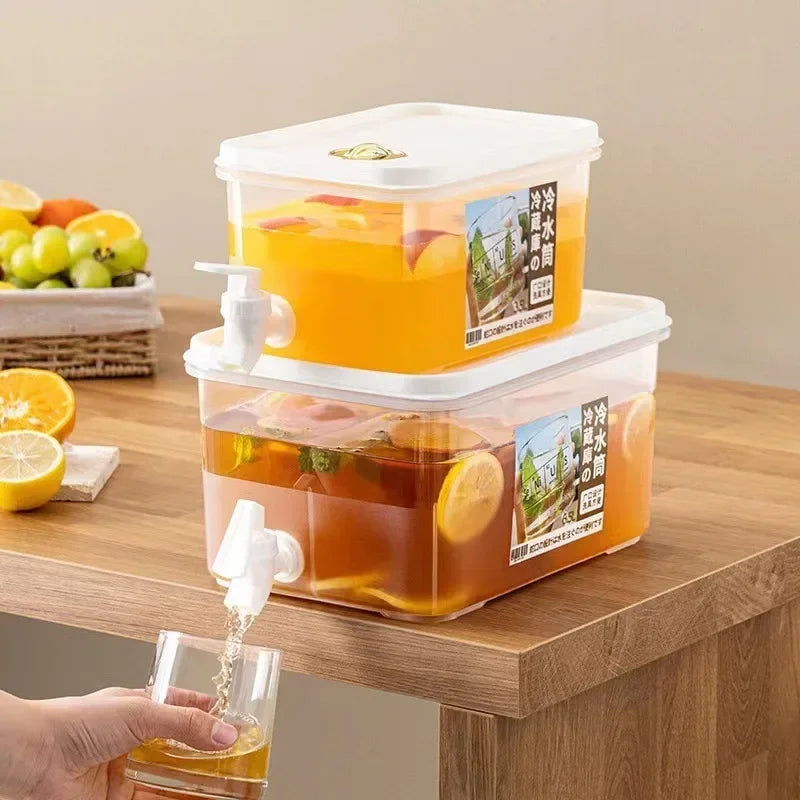 5L/3.5L  water jug with Faucet Jug Refrigerator Cold Water Bucket Dispenser Summer Fruit Juice Drink Container Fridge Pots