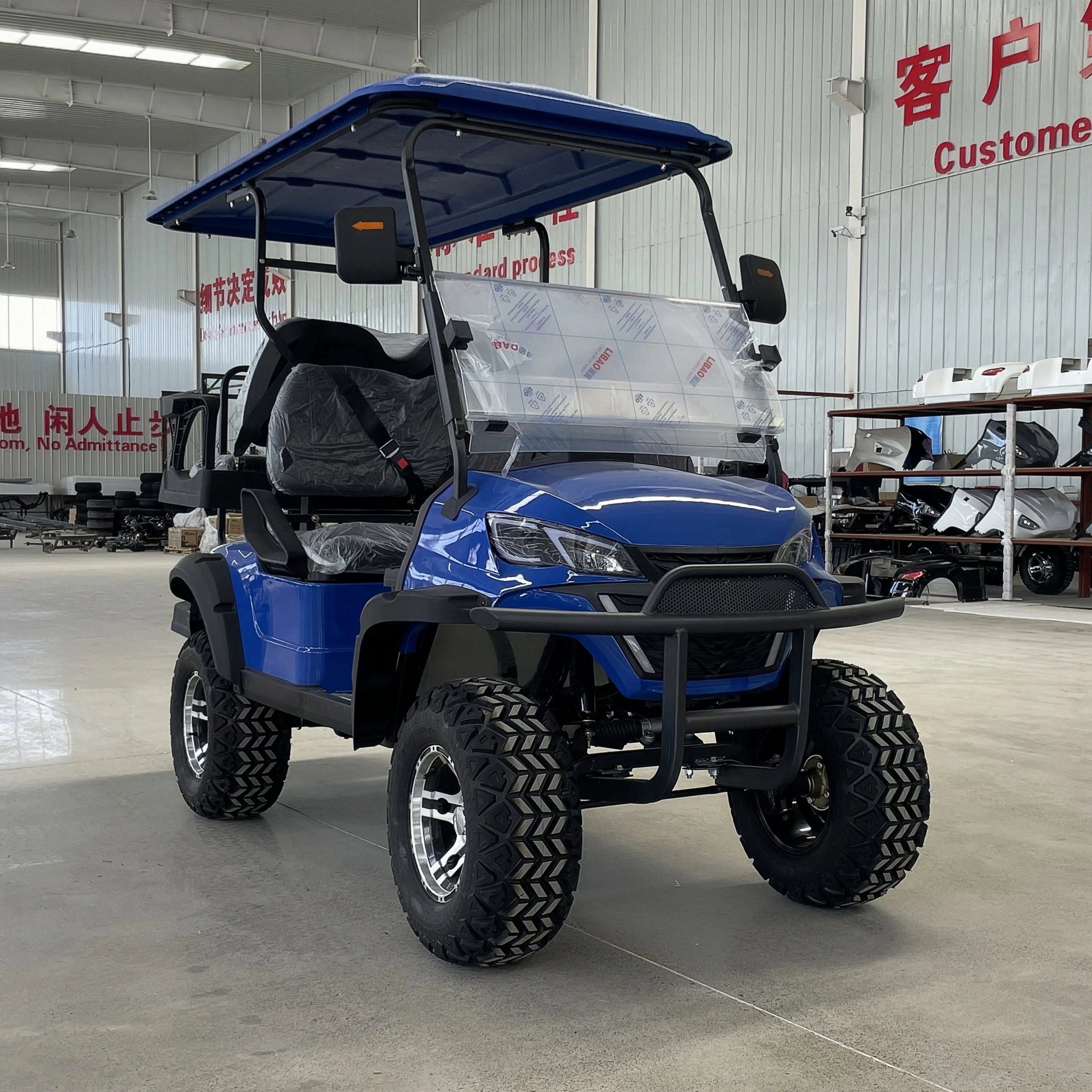 2025 New Product Luxury Heavy duty 2-seater Electric Big Wheel Club Cart Golf Cart  Electric handcart hunting cart