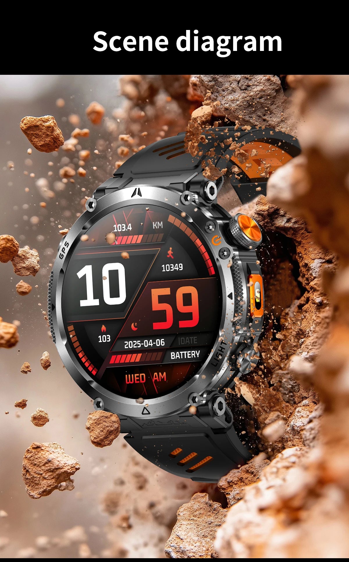 2026 New GPS Ultra Outdoor Sports Smart Watch 1.7" AOD Compass 5ATM Waterproof 170+ Sports Man Durable Military Call Smartwatch