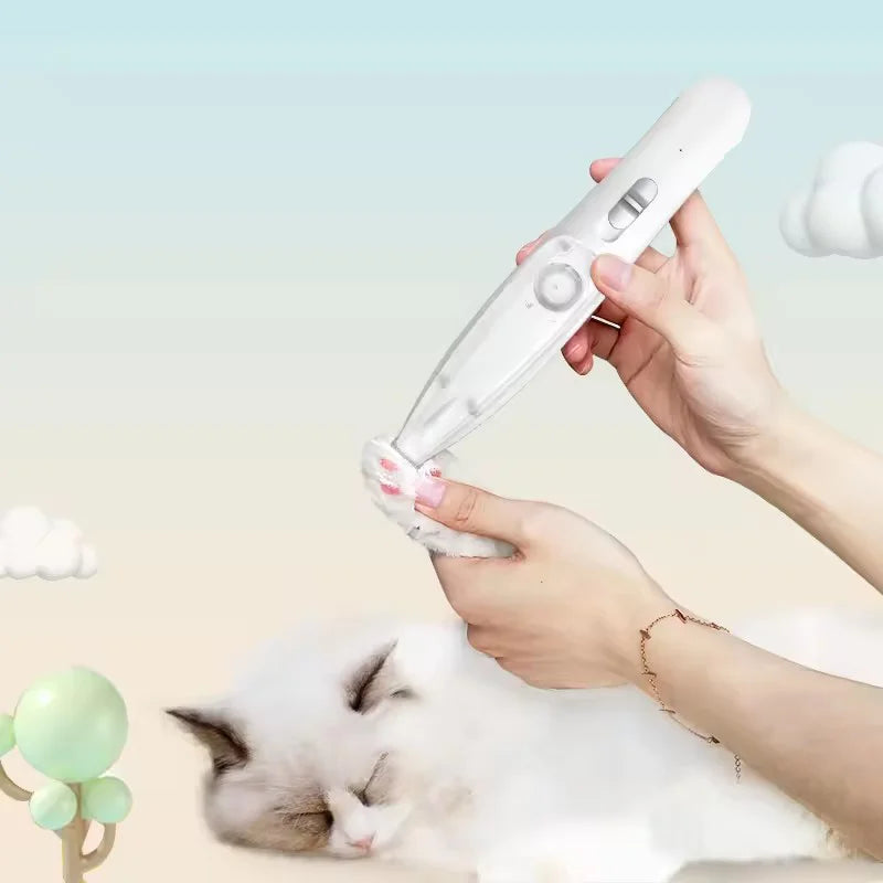 All In One Low Noise Electric Clipper With Vacuum Suction For Cats Dogs Rechargeable Paw Hair Trimmer Shaver Pet Care Tool